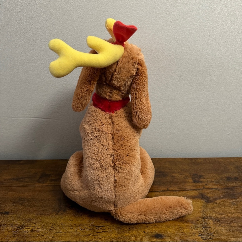 Aurora Dr. Seuss Max The Dog Plush 12" Brown Stuffed Animal Grinch Christmas - Picture 3 of 5